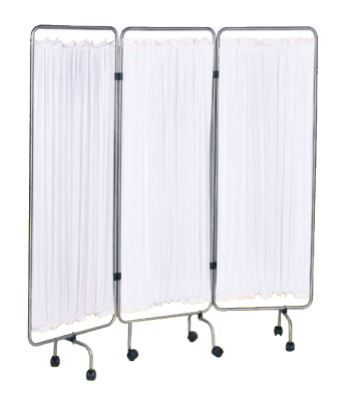 Ward Screen, 4 Panels, Chrome Plated