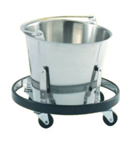Kick Bucket (Manufactured in 18/10 stainless steel, Mounted on 5 casters Ø 50 mm)