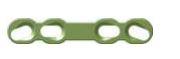 [MSC-30-04M] Straight Plate 4 Holes, Thickness 2.0 mm, Green