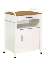 [RAM-134-00] Drawer Bedside Table With Door On Lower Part, Dimensions 390 X 480 X 880