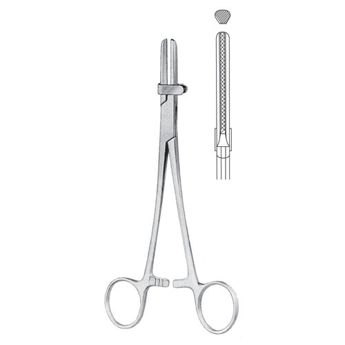 Tubing Clamp Forceps, 15cm