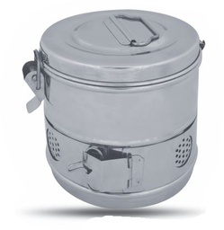 [RAL-141-32] Round Sterilizer Drum Ø 340 x 190 mm