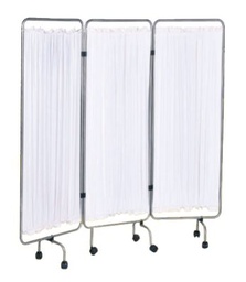 [RAM-178-03] Ward Screen, 4 Panels, Epoxy Painted Steel